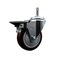 Service Caster 5'' Maroon Poly Wheel Swivel 7/16'' Grip Ring Stem Caster with Brake SCC-GR20S514-PPUB-MRN-PLB-716138 - alternate 1